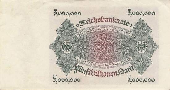 5 Millionen Mark 1923